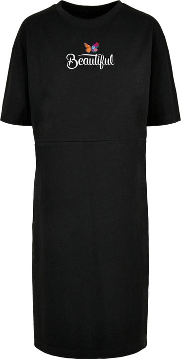 Merchcode Ladies Frida Kahlo - Beautiful butterfly Organic Oversized Slit Tee Dress - 119487