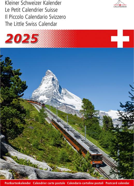 Image du produit Petit calendrier suisse 2025 (22 x 15 cm, Couverture rigide, Allemand)