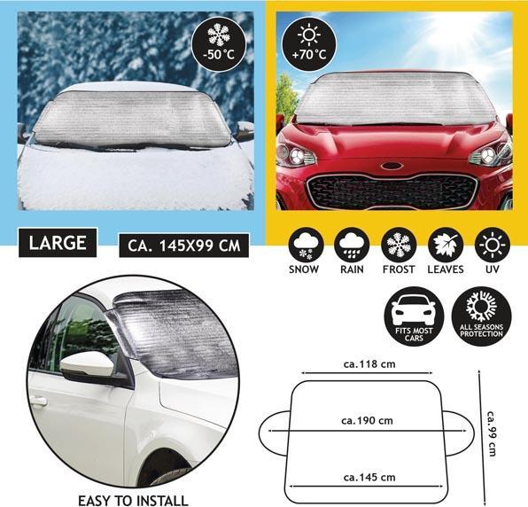 Dunlop Parasole per auto grande per tutte le stagioni