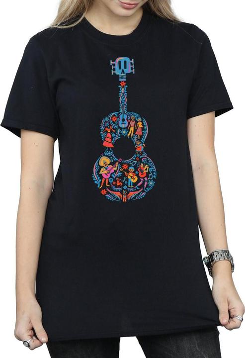 Immagine prodotto Disney Coco Guitar Pattern Maglietta Ampia Donna (L)