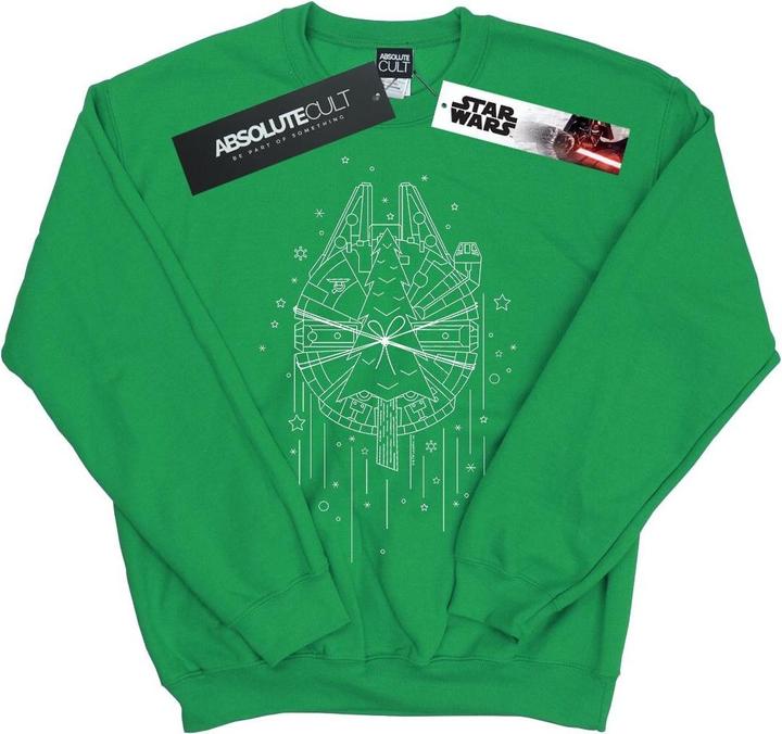 Produktbild Star Wars Millennium Falcon Christmas Tree Delivery Sweatshirt (XL)