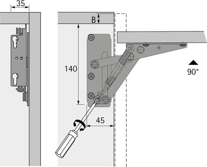 Produktbild Hettich Lift 90 (1 Stk.)