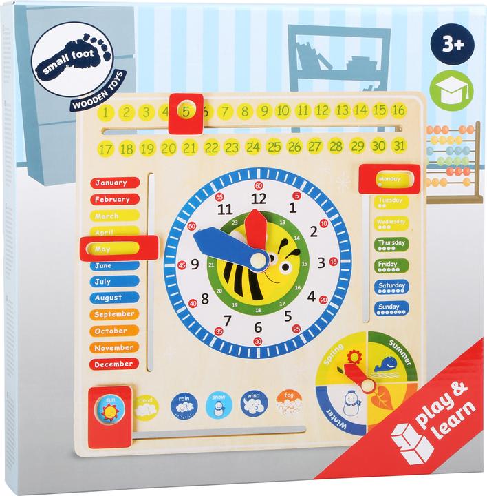 Actual product image small foot Learning board Date, times and seasons (English)