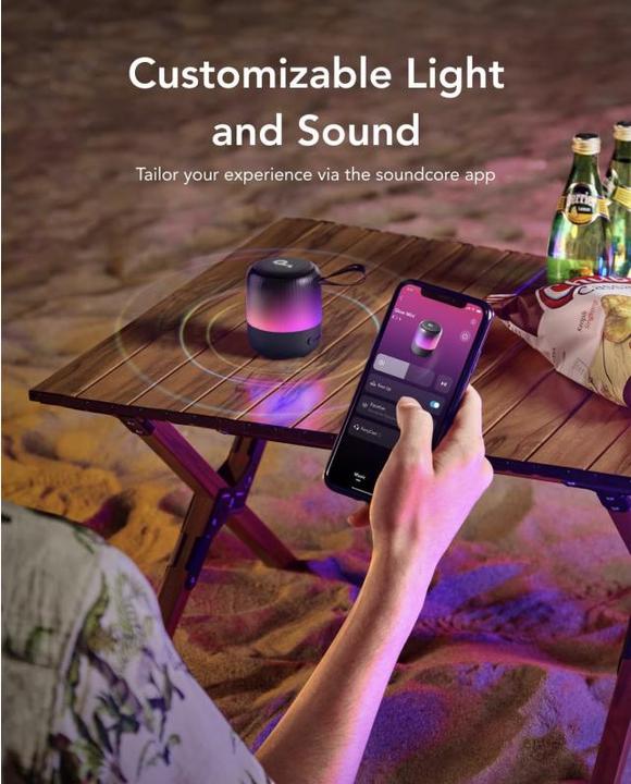 Actual product image soundcore Glow Mini (12 h, Rechargeable battery operated)