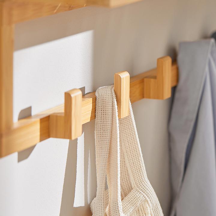 Produktbild SoBuy Wandgarderobe mit 6 Kleiderhaken