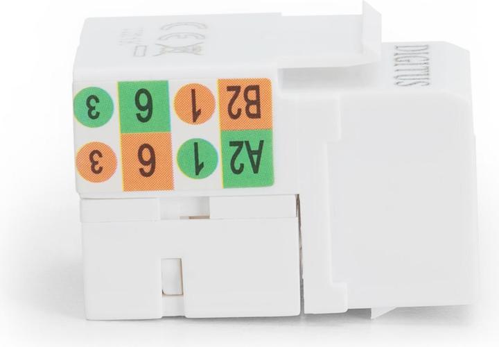 Produktbild Digitus Keystone Modul Cat6 RJ45 ungeschirmt Kabelinstallation ueber LSA Leisten Class E (Keystone Modul)