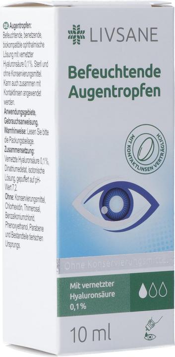 Livsane Befeuchtende Augentropfen (10 ml, 10 ml Augentropfen)