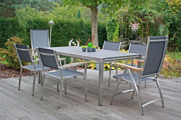 Produktbild Zebra Gartenmöbelreihe PONTIAC PONTIAC Sessel kleine Lehne argenta