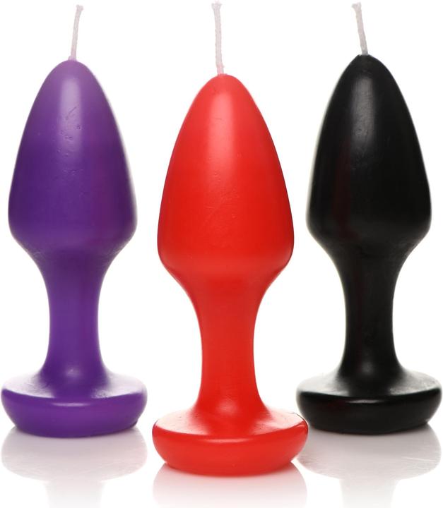 Image du produit Master Series Bougies goutte à goutte Kink Inferno Butt Plug (Jeux de dés)