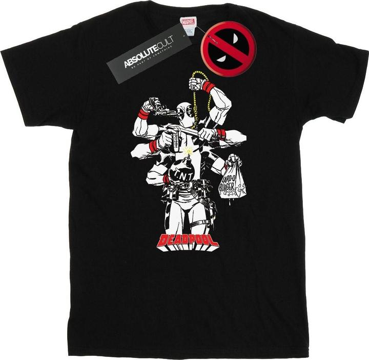 Image du produit - T-shirt DEADPOOL MULTITASKING - Homme (M)
