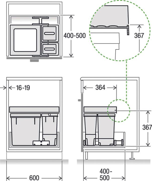 Produktbild Müllex Kehrichtsystem X60 Premium (35 l)
