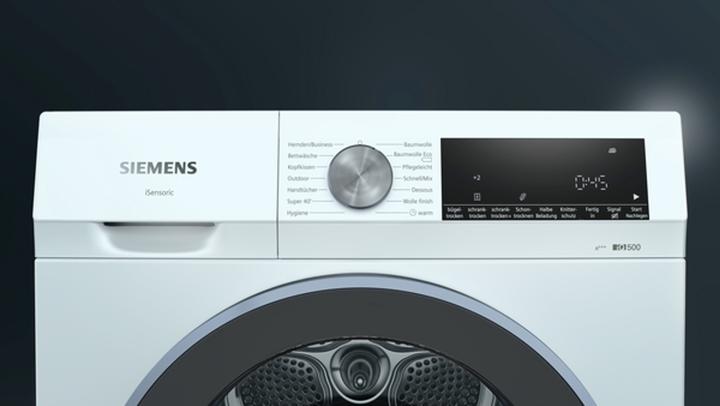Produktbild Siemens WQ 33 G2 DG0 Wärmepumpen Trockner A+++ 8kg weiss (8 kg, Rechts)