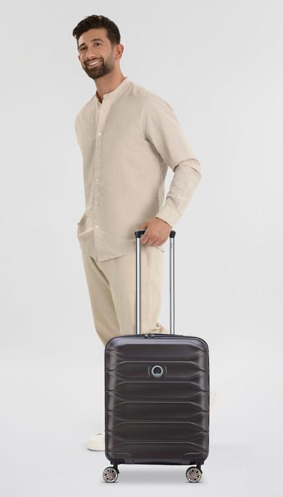 Actual product image Delsey Meteor 4-wheel cabin trolley 55 cm with stretch fold (46 l, Hand luggage (up to 50 litres))