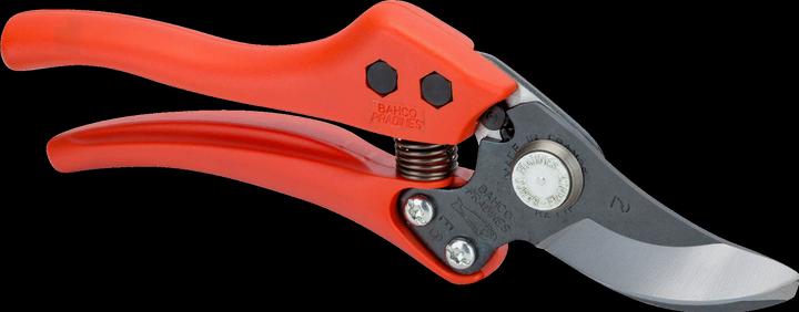 Actual product image Bahco 20 mm bypass pruning shears with composite handle and angled head, 200 mm
