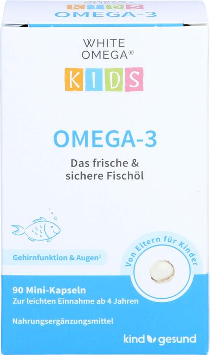 White Omega Kids Fischöl Kapseln Kaps (90 Stück, Kapseln)