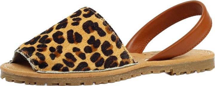 Actual product image Lunar Womens/Ladies Azura Leopard Print Leather Sandals (39)