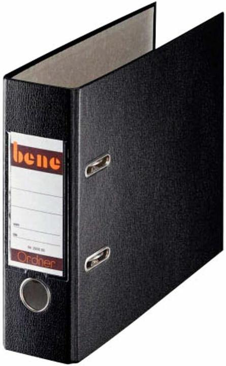 Produktbild Bene A5 Ordner schwarz Kunststoff 7,5 cm DIN A5 quer (A5, 75 mm, 1 Stück)