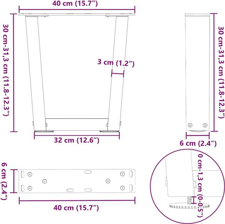 Image du produit VidaXL Chêne écarlate