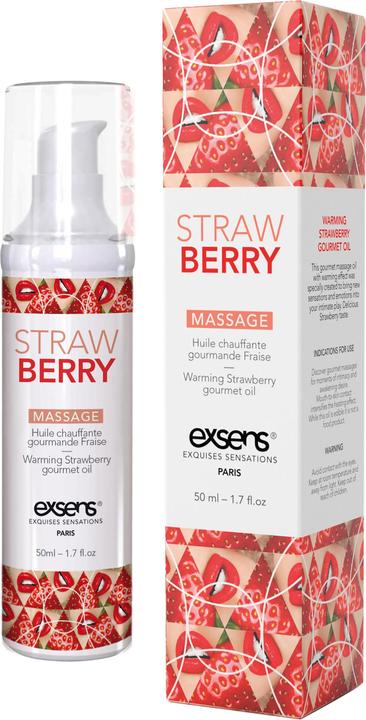 Produktbild Exsens Erotisches Massageöl Erdbeere (50 ml)