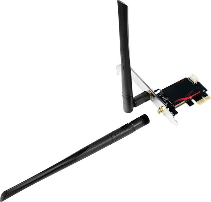 Actual product image LogiLink PCI Express card, WI-FI 6E &, BT5.0 (Mini PCI Express)