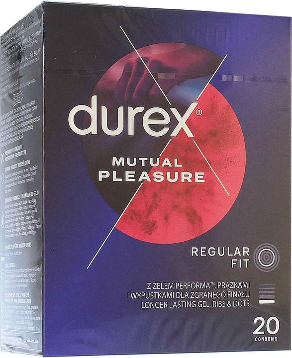 Actual product image Durex Mutual Pleasure Condoms With Dots And Performa Gel - 20 Pieces (20 pcs.)