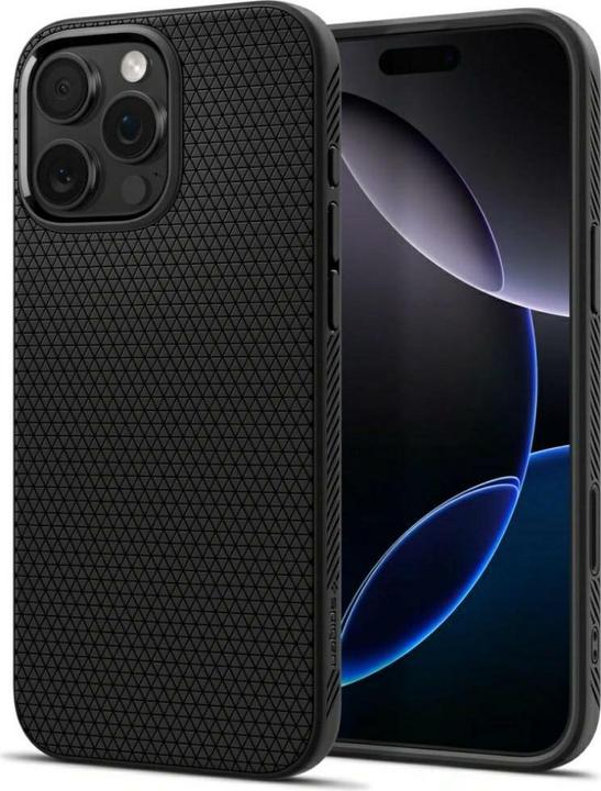 Actual product image Spigen Liquid Air T (MagFit) iPhone 16 Pro Case Matte Black (Apple iPhone 16 Pro)
