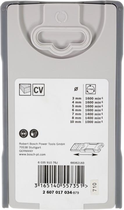 Immagine prodotto Bosch Professional Zubehör Set di trapani per legno PRO. 7 pezzi. (8 mm, 10 mm, 4 mm, 3 mm, 5 mm, 6 mm, 7 mm)