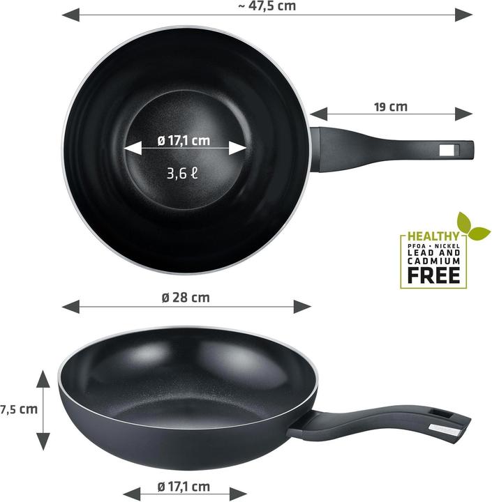 Immagine prodotto Berndes Wok Alu Recycled Induction 28 cm (28 cm, Wok, Alluminio)