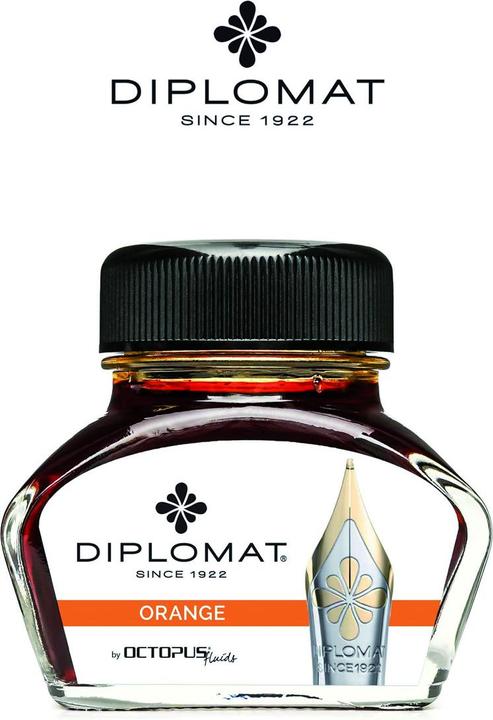 Image du produit Diplomat Encre Diplo Octopus 30 ml verre orange (Encrier, Orange)