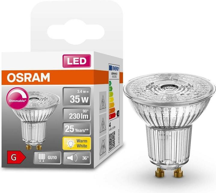 Actual product image Osram Led Superstar Par16 (GU10, 3.40 W, 230 lm, 1 x, G)
