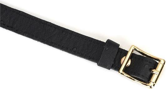 Actual product image Liebe Seele Demon's Kiss Leather Collar Ostrich Leather Look "Slut