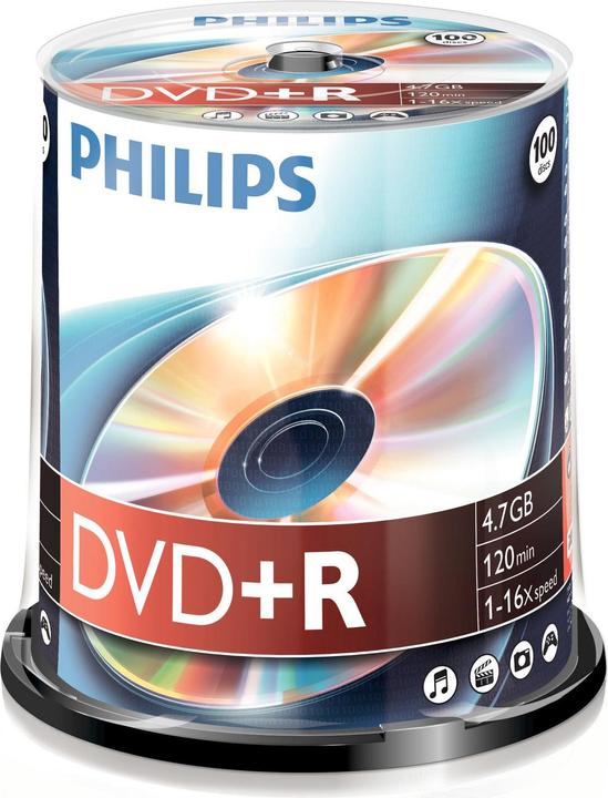 Produktbild Philips 1x100 DVD+R 4,7GB 16x SP (100 x)