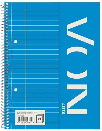 Produktbild von Hallers VON Notizblock A5 liniert, 80 Blatt, Blau, 5 Stück (A5, Speziallineatur)
