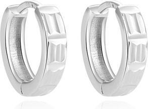 Actual product image Beneto Timeless round earrings made of silver AGUC1413 (L) (Silver)