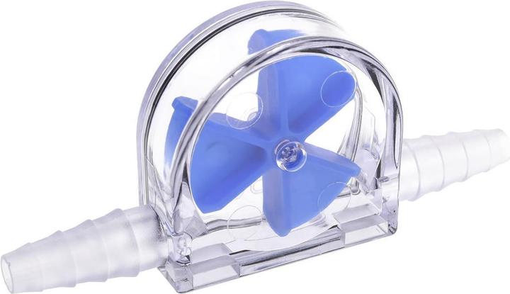 Produktbild Alphacool Eisfluegel Durchflussanzeiger Blau 6-11mm - Acryl