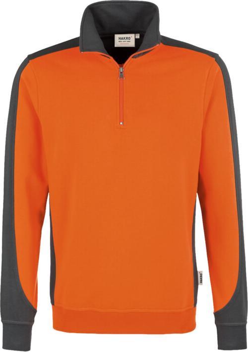 Produktbild Hakro Zip-Sweatshirt Contrast Performance orange/anthr. 6XL (6XL)