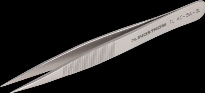 Produktbild Bahco Hochpräzisionspinzette aus Edelstahl Typ AC mit gezahnten Griffen und starken Spitzen, 110 mm