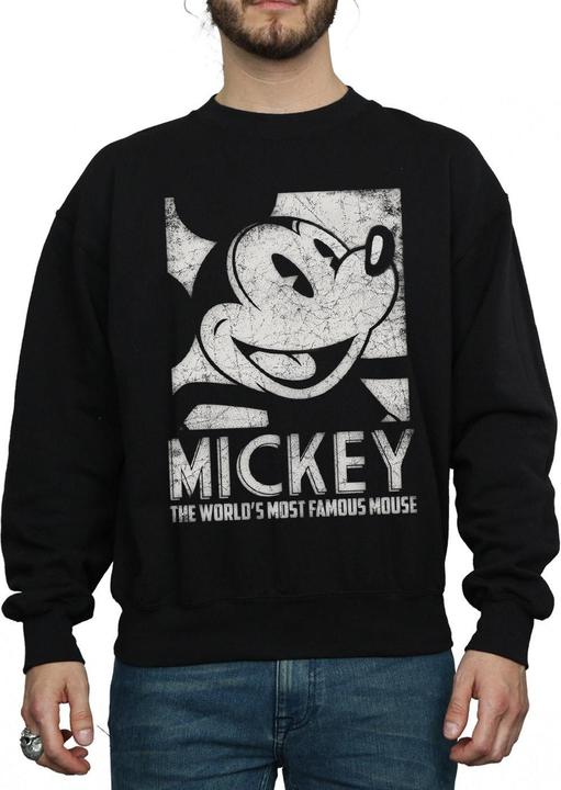 Actual product image Disney Mens Mickey Mouse Most Famous Sweatshirt (M)