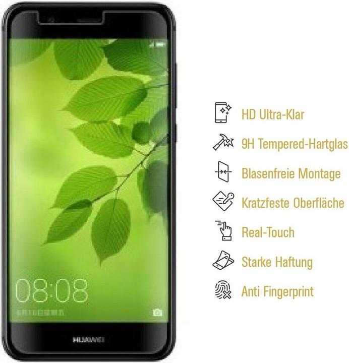 Actual product image Protectorking 1x real tempered 9H armoured glass 3D CLEAR (1 Piece, Nova 2 Plus)
