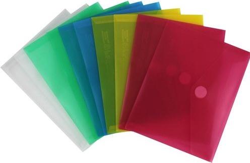 Herba-Plastic Busta portadocumenti A6 con chiusura a velcro 10 pezzi incolore (A6)
