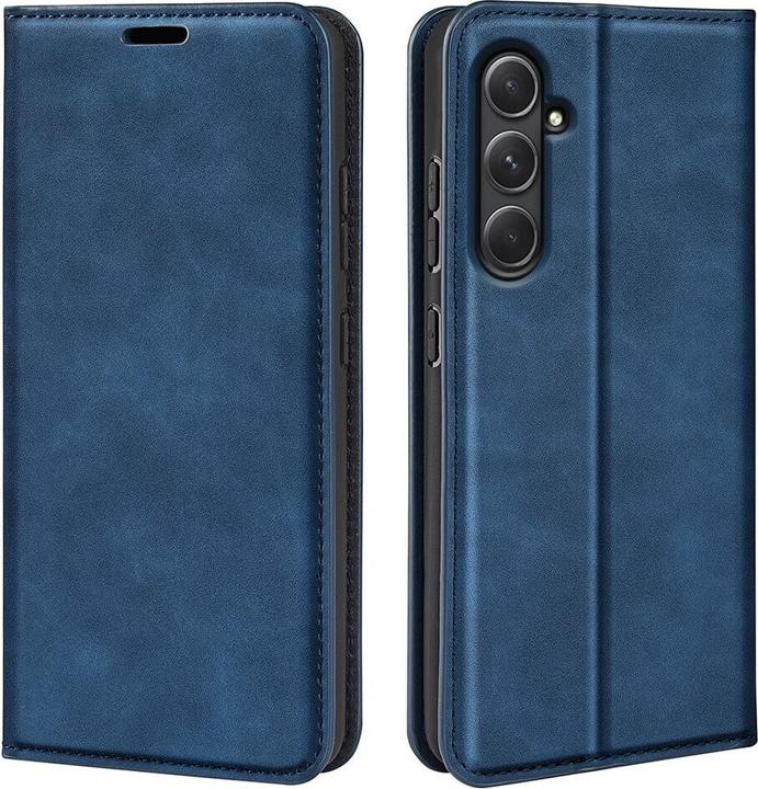 Cover-Discount Galaxy A55 - Stand Flip Case Hülle blau (Samsung Galaxy A55)