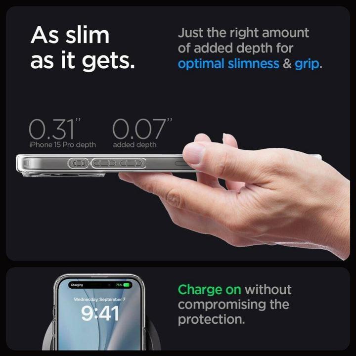 Immagine prodotto Spigen Ultra Hybrid MAG iPhone 16 Pro MagSafe frost nero ACS08134 (Apple iPhone 16 Pro)