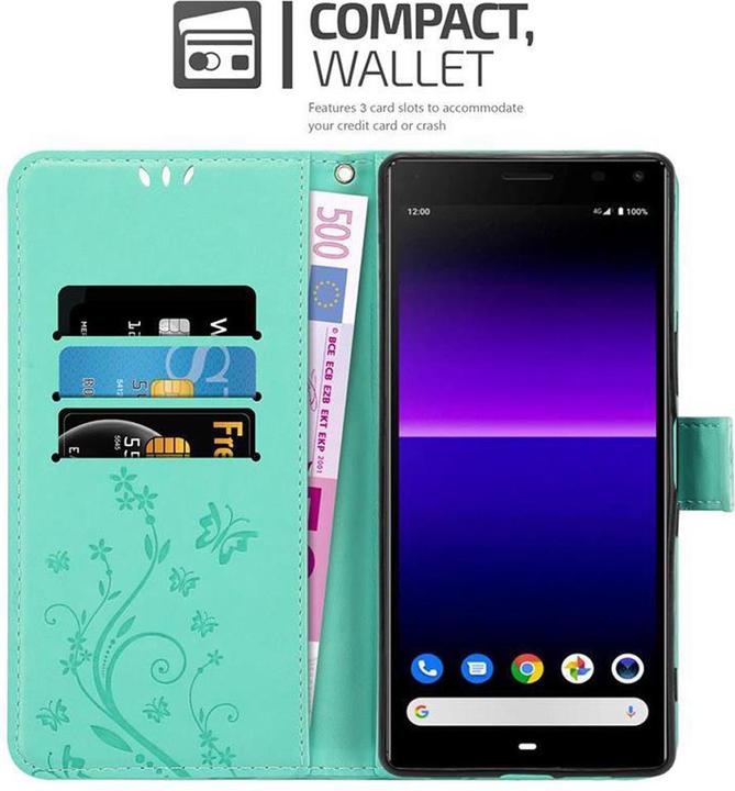 Image du produit Cadorabo Couverture du livre de fleurs (Sony Xperia 8)