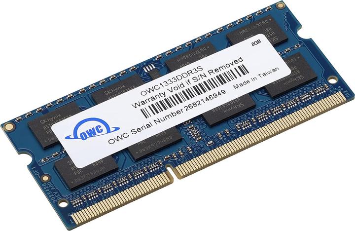 Produktbild OWC 8.0GB PC3-10600 DDR3 1333MHz SO-DIMM 204 Pin CL9 SO-DIMM Memory Module (1 x 8GB, 1333 MHz, DDR3-RAM, SO-DIMM)