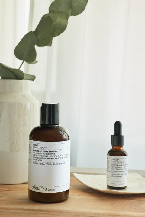 Actual product image Evolve Organic Beauty Hair care Superfood Shine Shampoo 500 ml (500 ml, Liquid shampoo)