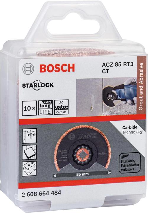 Actual product image Bosch Professional Zubehör Carbide-RIFF segment saw blade ACZ 85 RT3, 85 mm, pack of 10