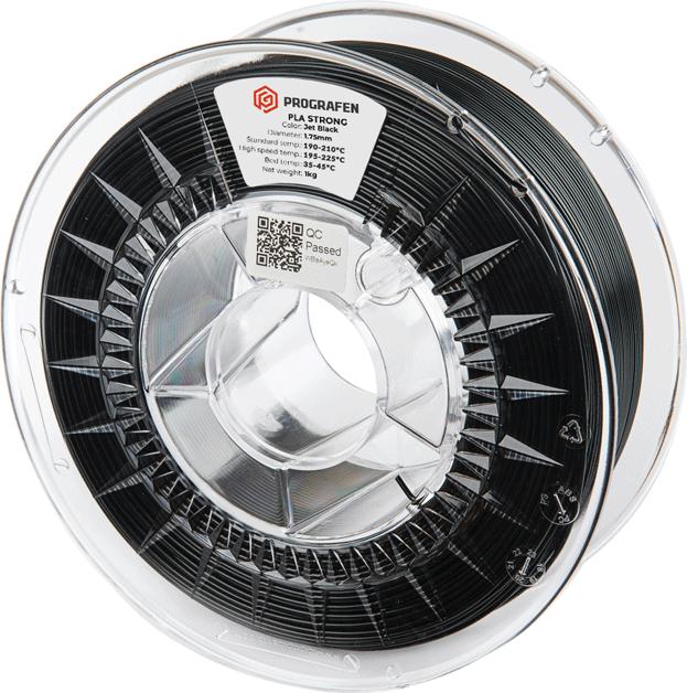 Actual product image Prografen Filament PLA Graphene Strong 1.75mm Black 1kg (PLA, 1.75 mm, 1000 g, Black)