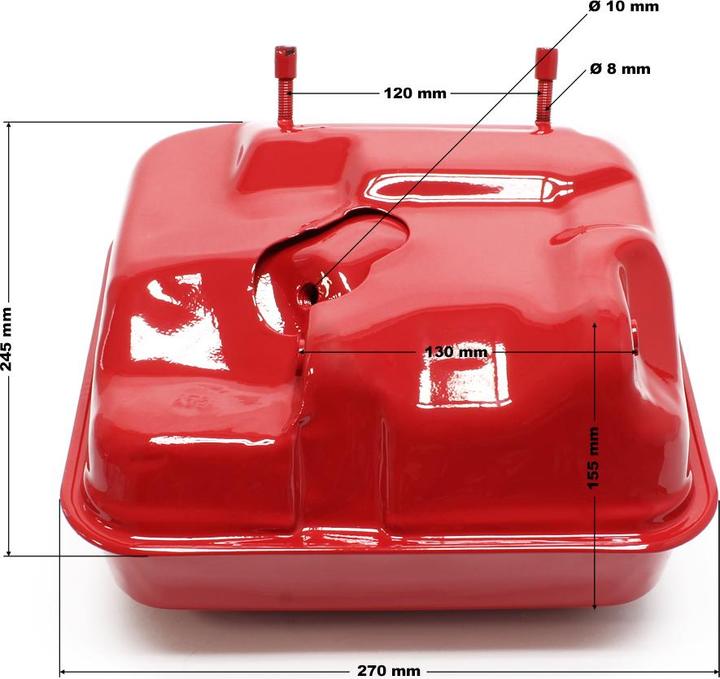 Immagine prodotto Wiltec Pièce détachée Serbatoio di essenza rossa per i motori a essenza 13 CV