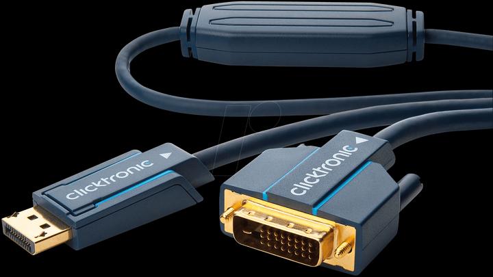 Actual product image clicktronic DisplayPort — DVI (3 m, DVI, DisplayPort)
