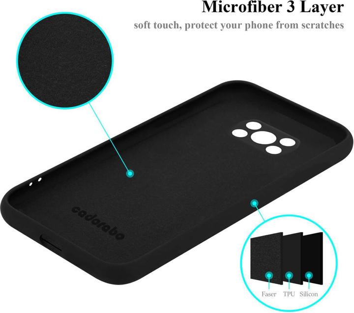 Actual product image Cadorabo Bumper Case for Xiaomi POCO X3 NFC TPU Liquid Silicone Cover for Xiaomi POCO X3 NFC (Xiaomi Poco X3 NFC)